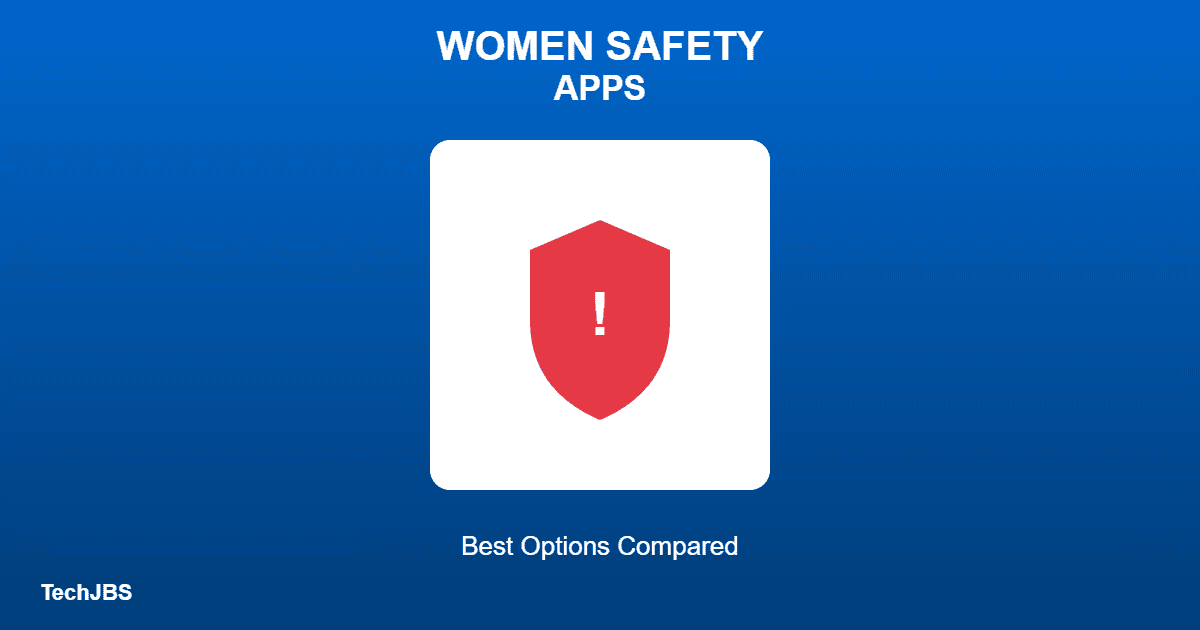 Illustration of a shield icon representing best women safety apps with SOS and location sharing
