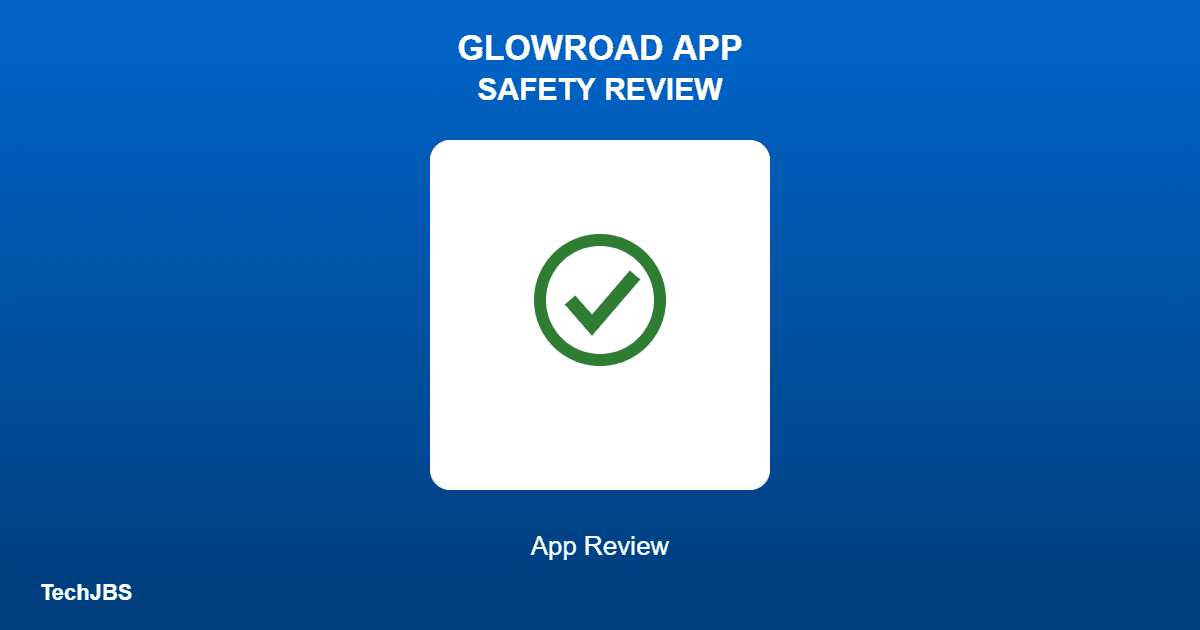 Checkmark shield icon representing the safety review of the GlowRoad reselling app
