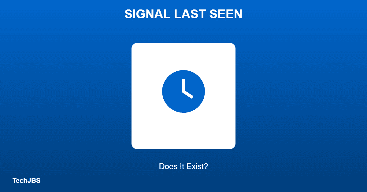 Illustration of a clock icon representing whether the Signal app shows a last seen status